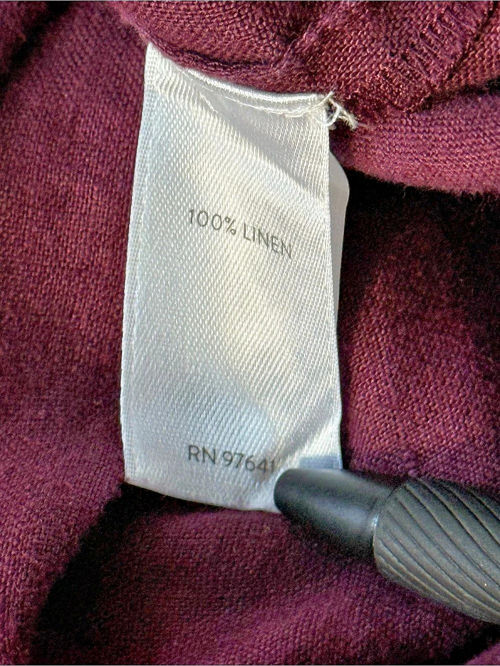 J.Jill Love Linen Essential Shirt 100% Linen Button Down Purple cuff - Picture 6 of 7